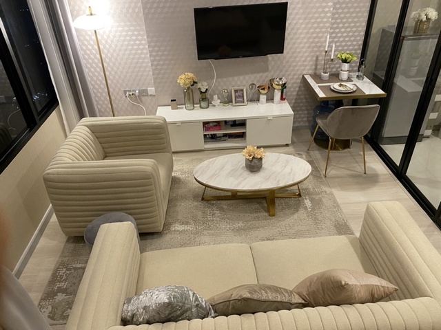 คอนโดให้เช่า Knightsbridge Prime Sathorn ห้องแต่งสุดหรู Duplex 37 ตร.ม. ชั้น 32 ทิศเหนือ