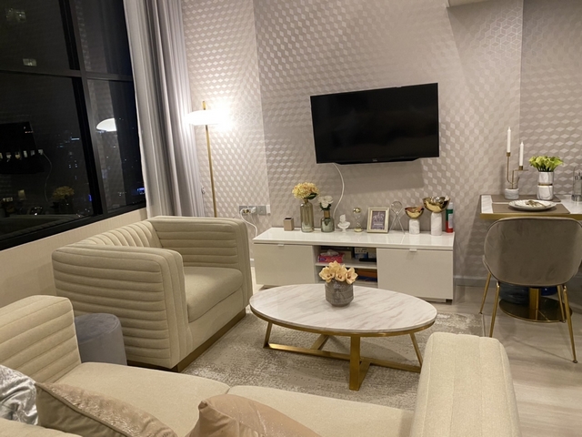 คอนโดให้เช่า Knightsbridge Prime Sathorn ห้องแต่งสุดหรู Duplex 37 ตร.ม. ชั้น 32 ทิศเหนือ